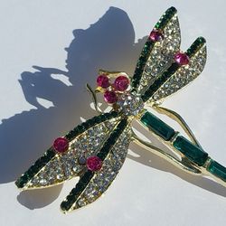 Betsy Johnson Dragonfly Pendant New 