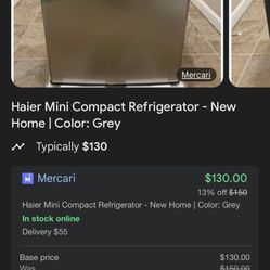 Haier room Or Mini Refrigerator