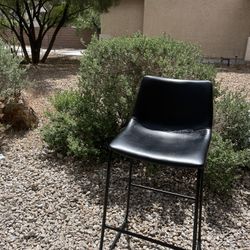 2 Black Stool Chair 