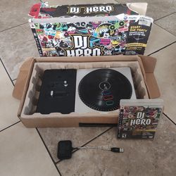 Sony PlayStation 3 DJ Heroes Complete Turntable With Game And Dongle.