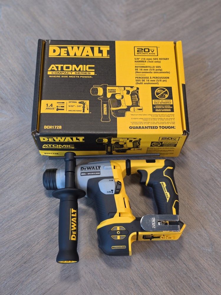 Dewalt ATOMIC 20V MAX Cordless Brushless Ultra-Compact 5/8 in. SDS Plus Hammer Drill (Tool Only)