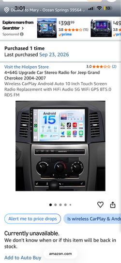 Car Stereo Radio for Jeep Grand Cherokee 2004-2007