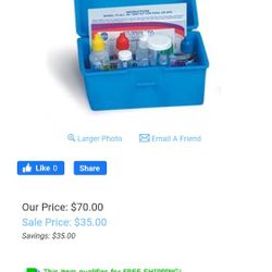 Pentair Pool And Spa Tester