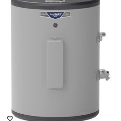 GE APPLIANCES GE Side Port Lowboy Electric Water Heater | 18 Gallon | 240 Volt | Stainless Steel, Gray (GE20L08BAR)