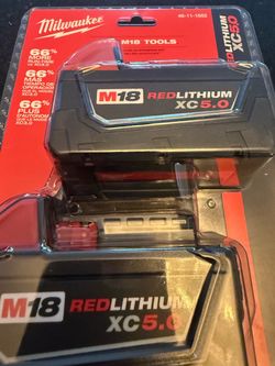 Milwaukee M18 RedLithium XC5.0 Battery 2-Pack