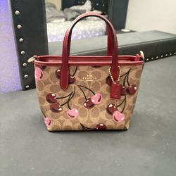 Coach Cherry Bag And Wallet 