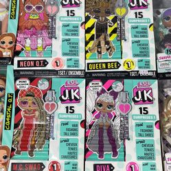 LOL SURPRISE JK Series 1 - Lot Of 4 -Neon QT, Queen Bee, Swag, Diva Complete Set