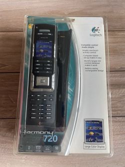 LOGITECH Harmony 720 Black Advanced Universal Remote Sealed NEW! NOS