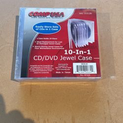Comp USA 10-In-1 CD/DVD Jewel Case Discs
