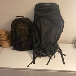 🌍 Osprey Farpoint Travel Backpack Set – Main Pack + Detachable Daypack