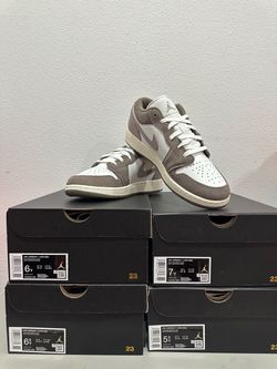 Nike Air Jordan 1 Low (GS) Olive Grey/Enigma Stone