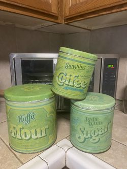 Vintage 1977 Ballonoff Canister Set