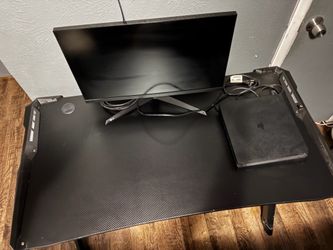 Gaming desk,monitor and PlayStation 4 , No controller