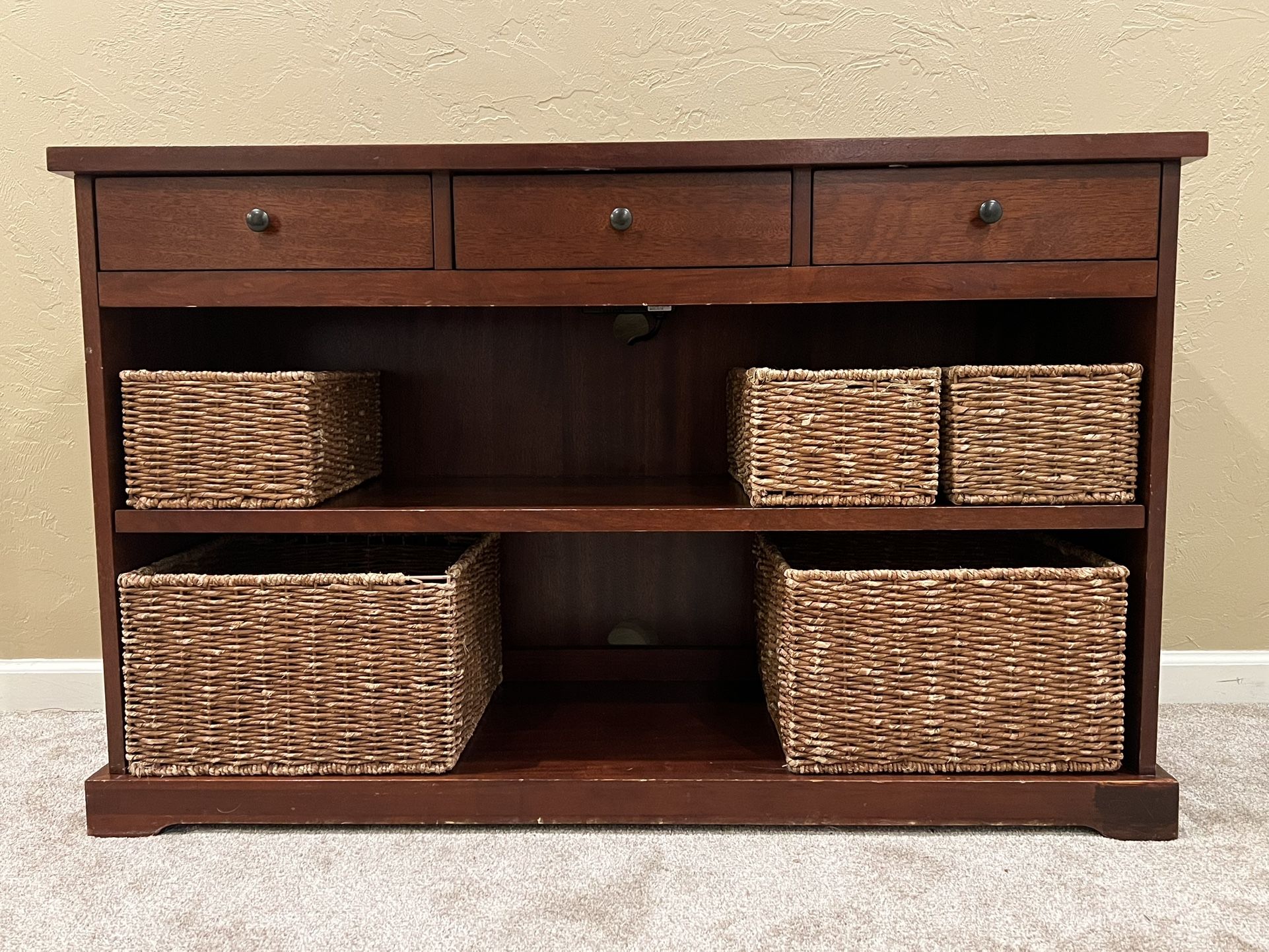 Pottery Barn Storage Charging Console