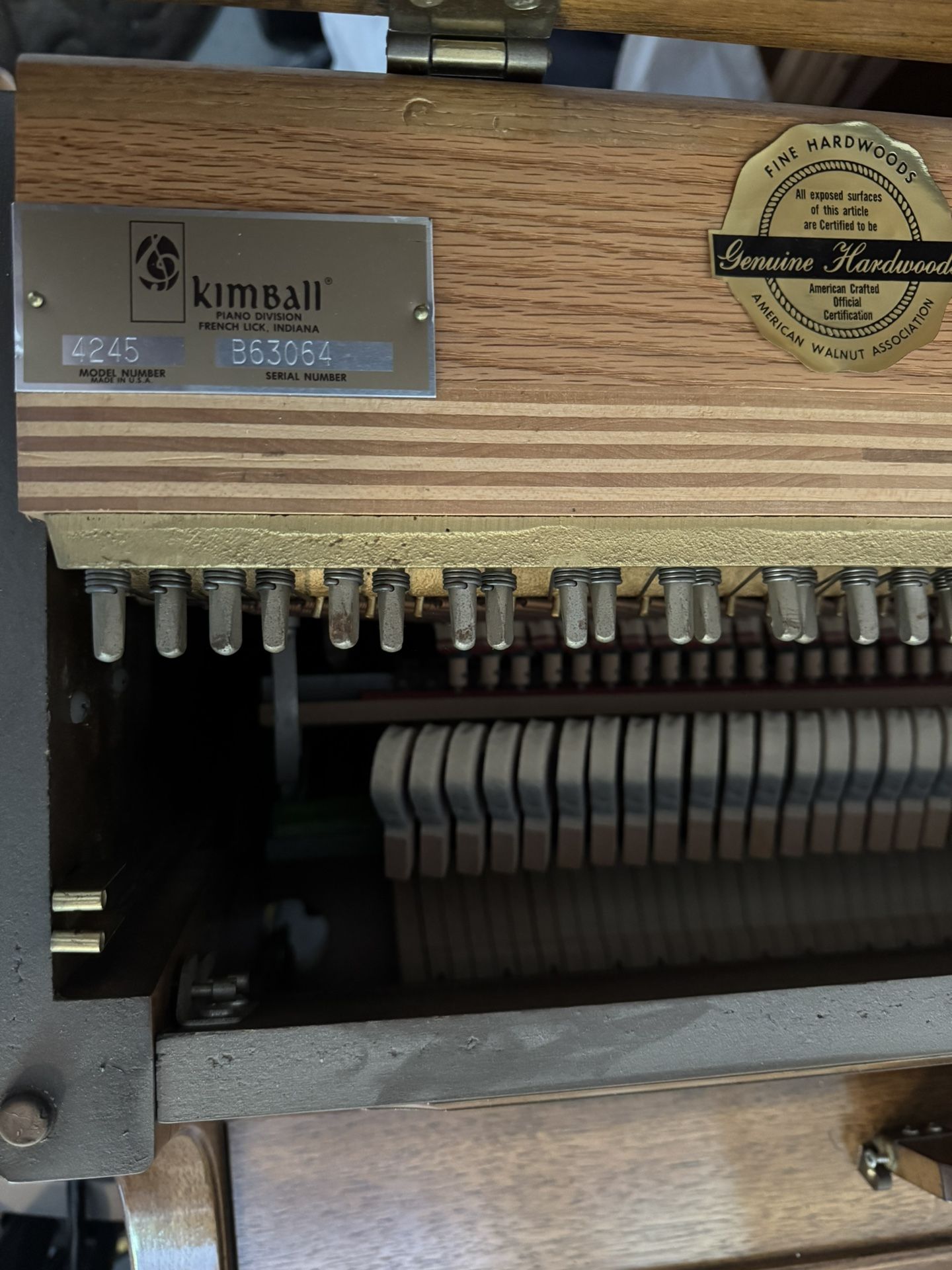 Kimball Upright Piano – Beautiful Cabinet – Excellent Condition - $1,000