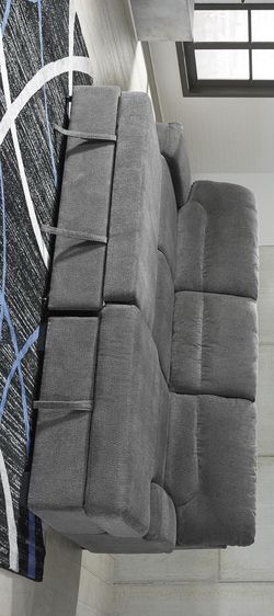 Yantis Gray Sleeper Sectional with Storage -Living Room Set -Couch