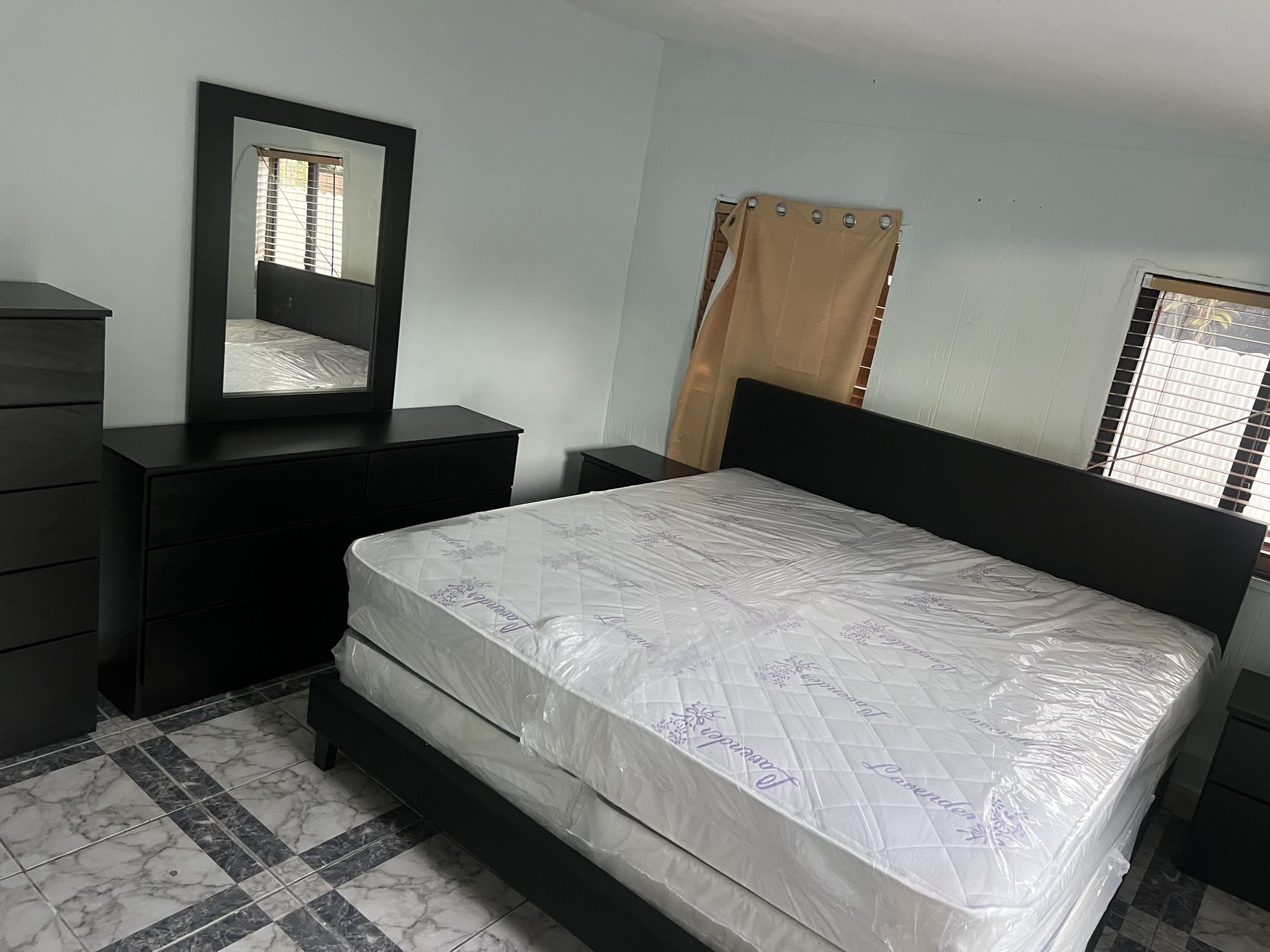 King Bedroom Set With Mattress All New Furniture And Free Delivery