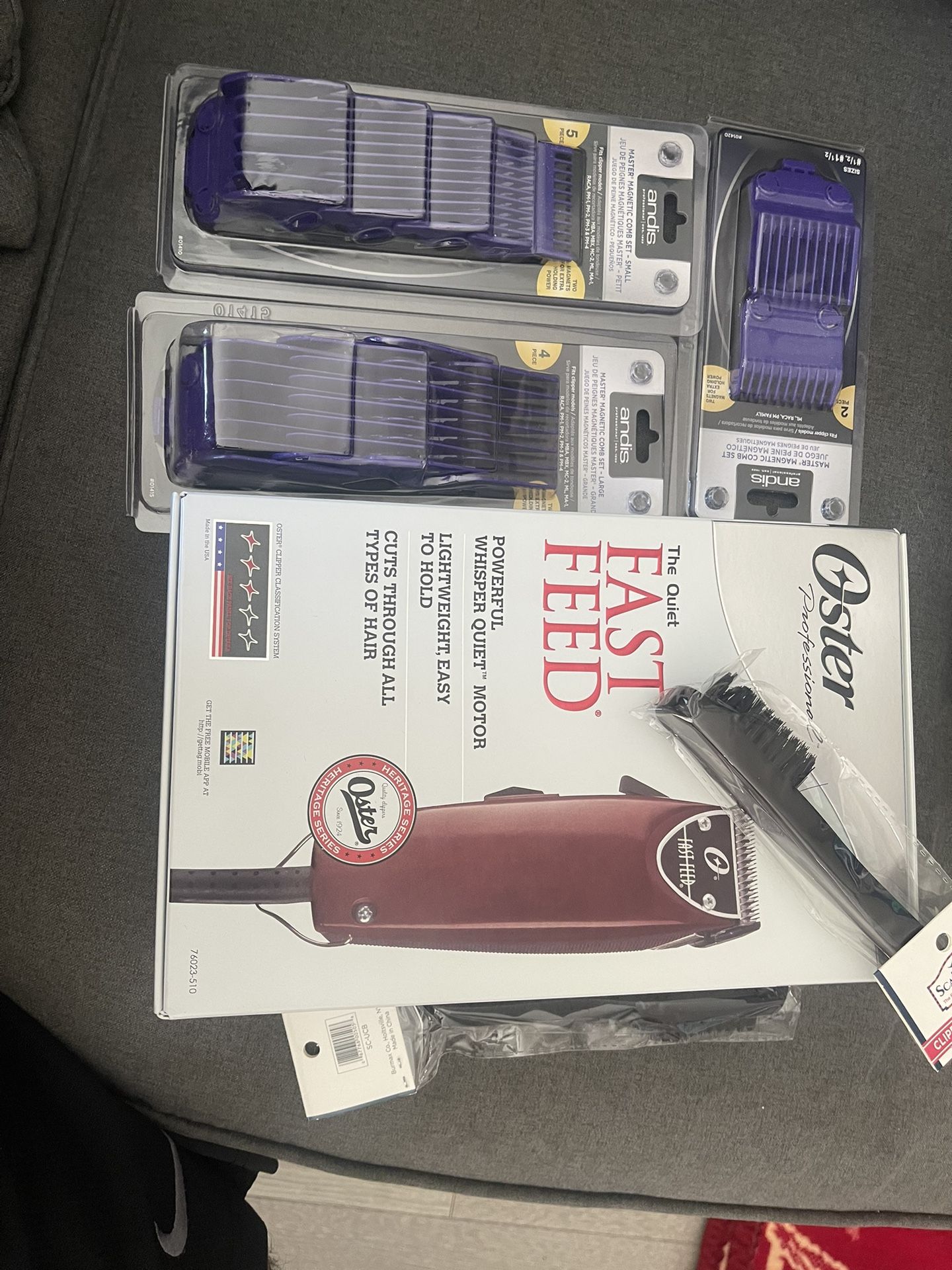 Brand New Set Of Clippers With Guards And Brushes 