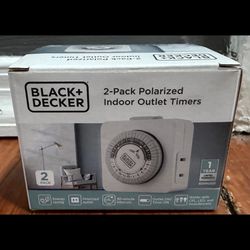 Black + Decker Indoor Polarized Timer (2 Pack)