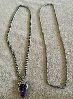 Dragon Crystal Pendant Necklace Set