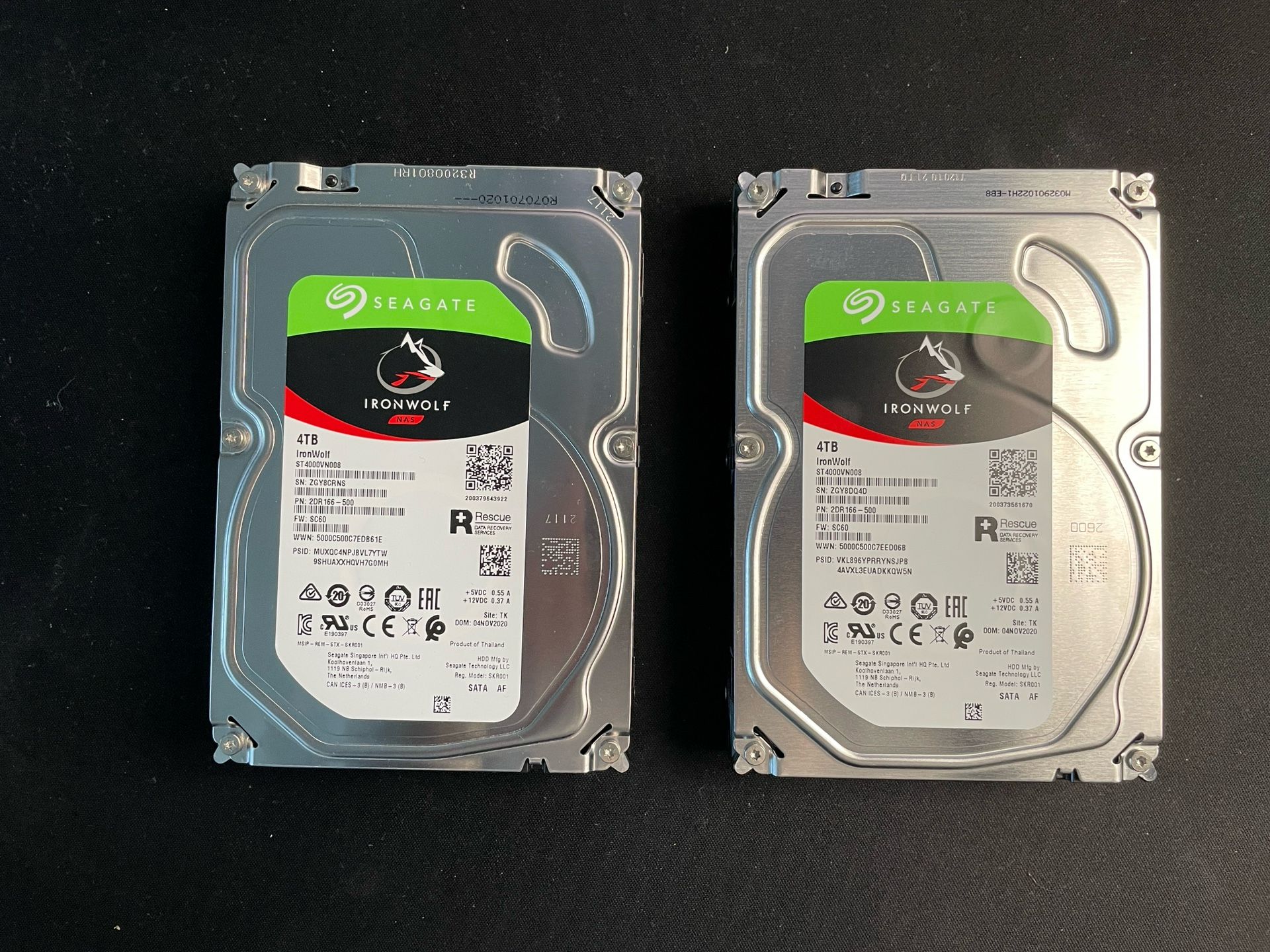 Seagate Iron Wolf 4TB NAS Drive (8TB total)