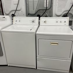 Kenmore Top Load Washer And Dryer Electric Set, Used 