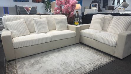 Beautiful White Sofa&loveseat Available $799