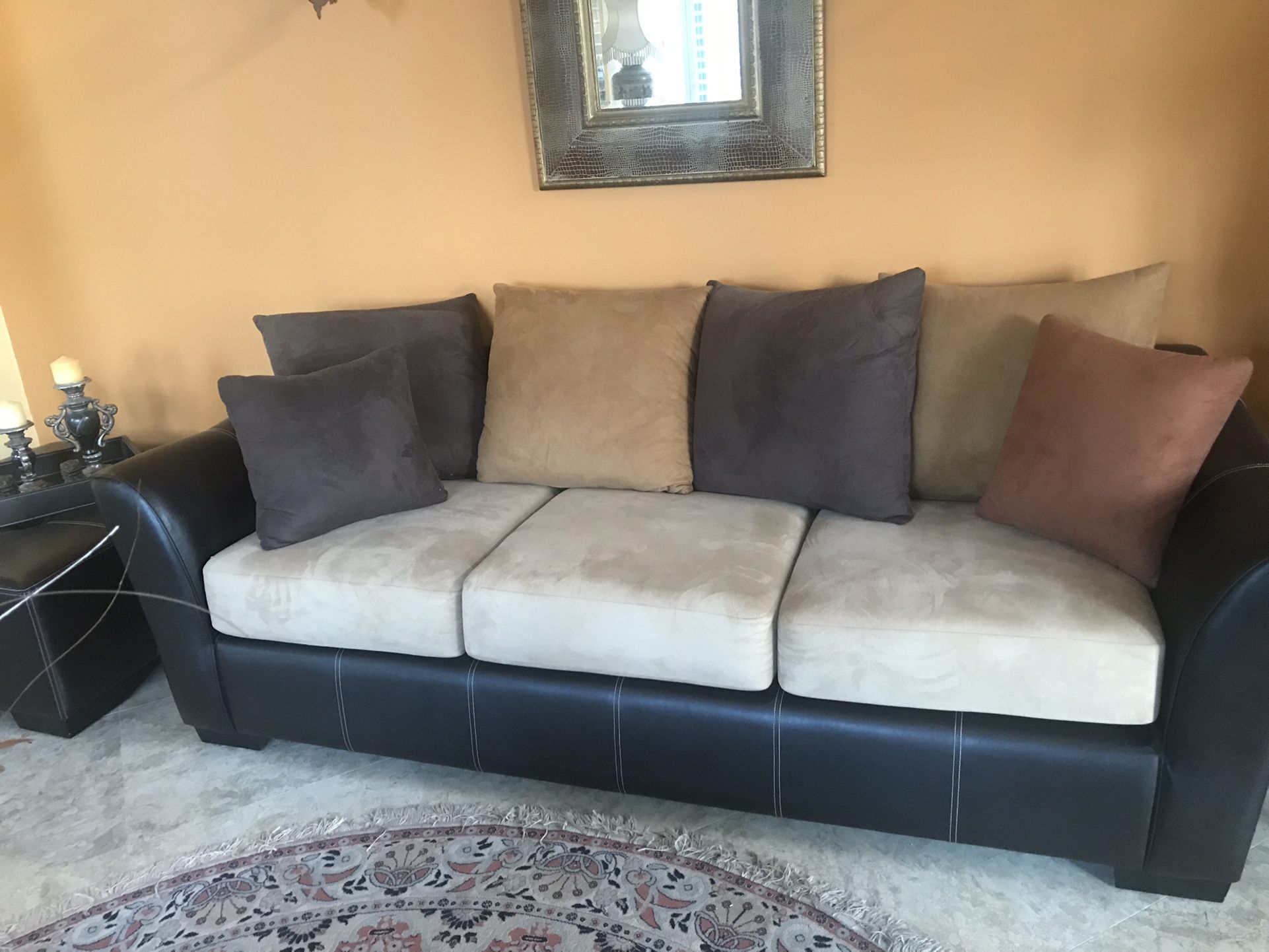 Like Brand New Set Of 3 Couches from Eldorado + Ottoman 