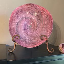 Eickholt Art Glass Handblown Dish Sculpture! Signed/Dated