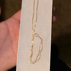 14 Karat 18’ Box Chain 