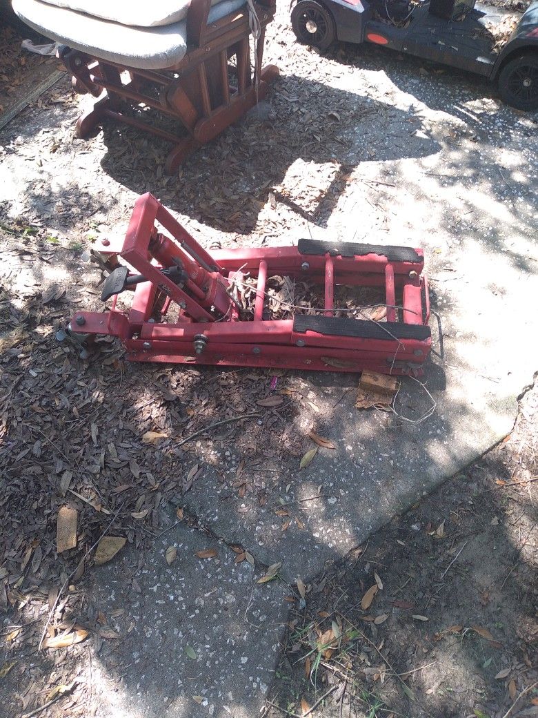 Torn Motorcycle Lift
