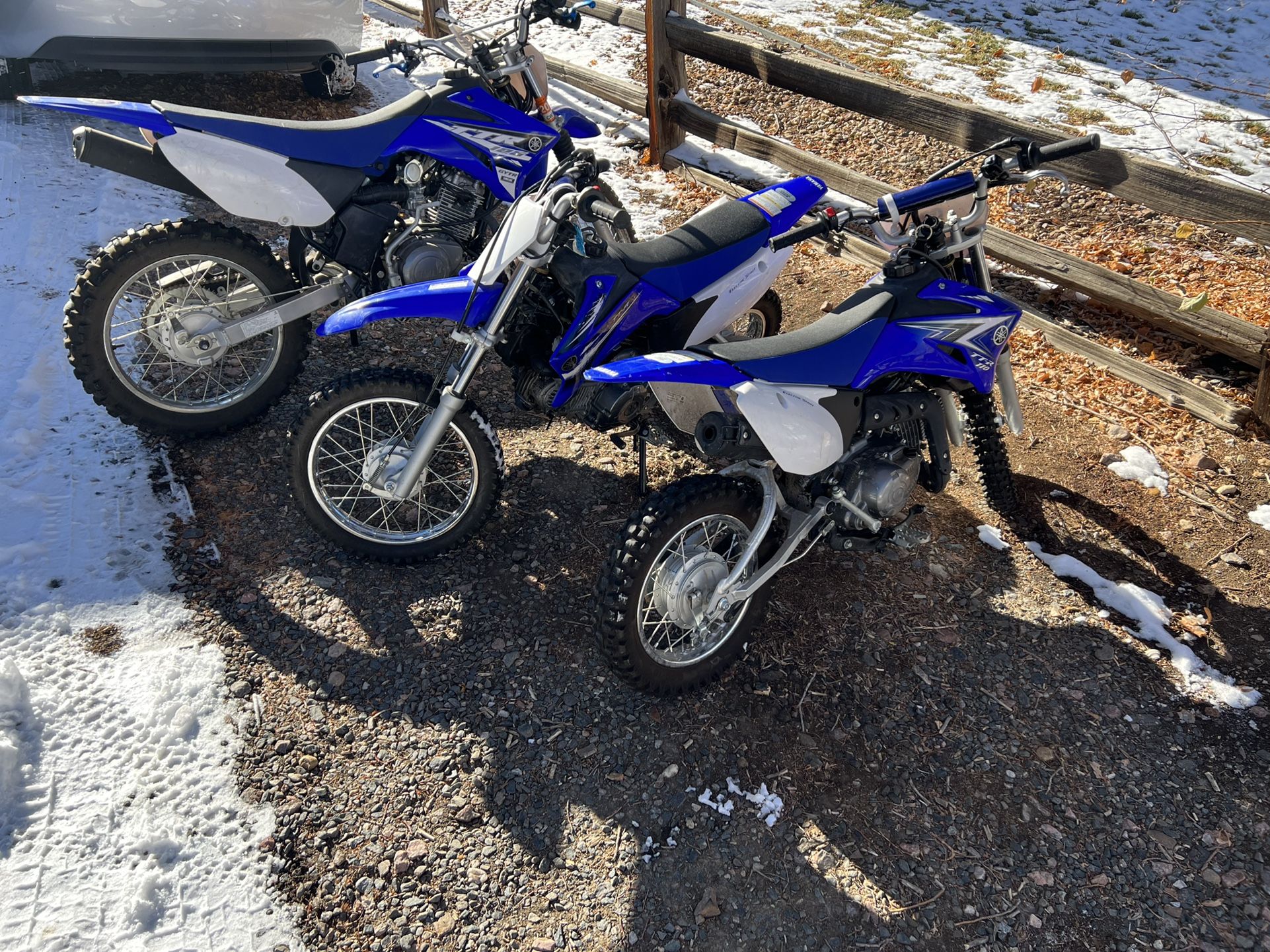 2015 Yamaha Ttr125le And Two 2012 Ttr 110e