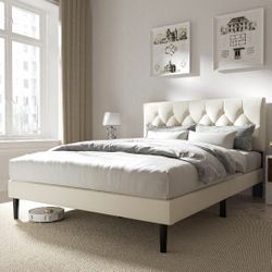 Queen Bed w/ Mattress For Sale