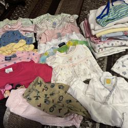 Newborn Baby Girl Lot 20 Pcs Clothes Blankets 