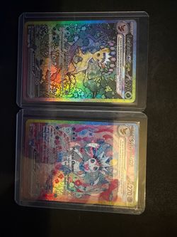 Pokemon Cards Leafeon & Sylveon ex