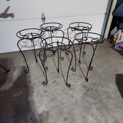 Plant stands, metal, 12 x 21