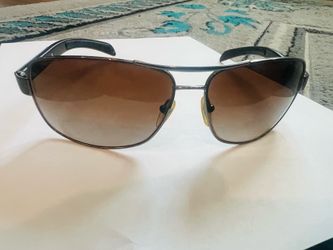 Authentic PRADA Sunglasses SPS 54I 1BO-1A1 65-14 Black Frames Grey Lenses