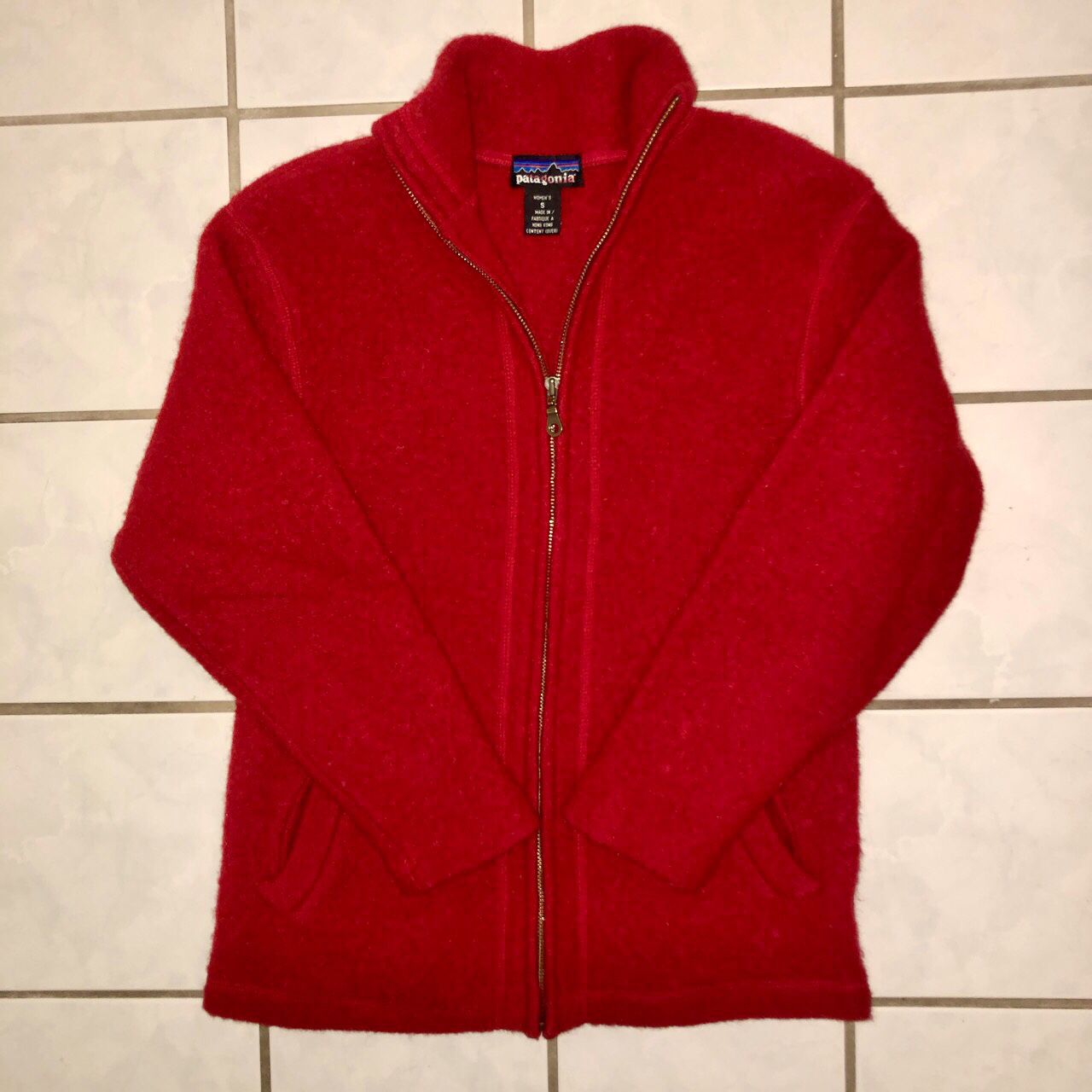 Vintage Patagonia Women's 100% Wool Full Zip Sweater