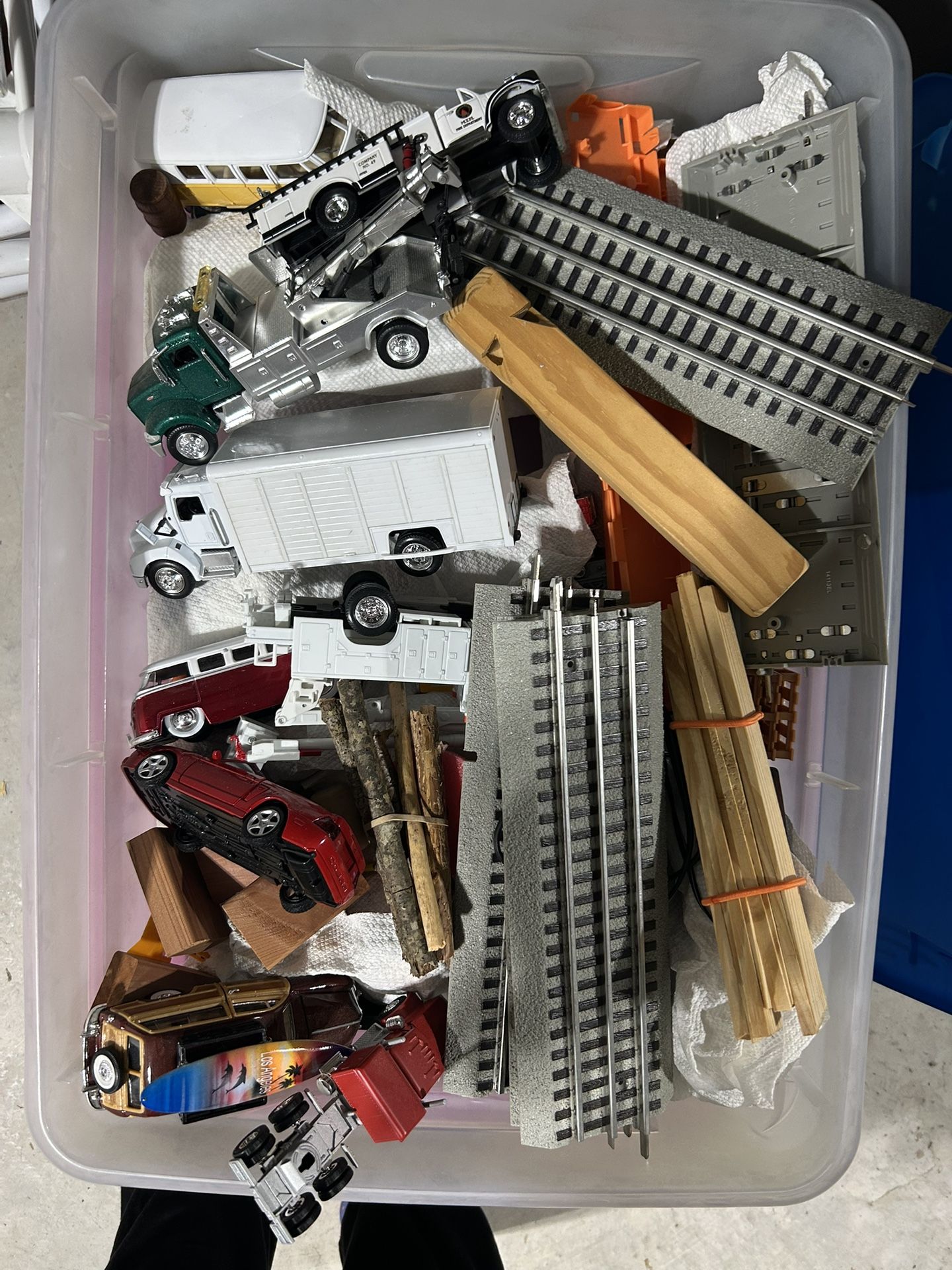 Miniature Car And Train Track Items