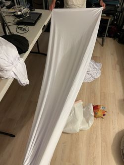 White Spandex Table Covers 8 Feet