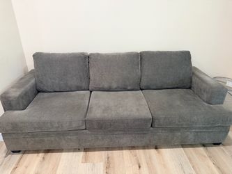 Gray Living Room Sofa Set – Good Condition