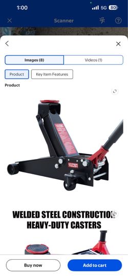 Hyper Tough 3 Ton Garage Jack Double Pump NEW