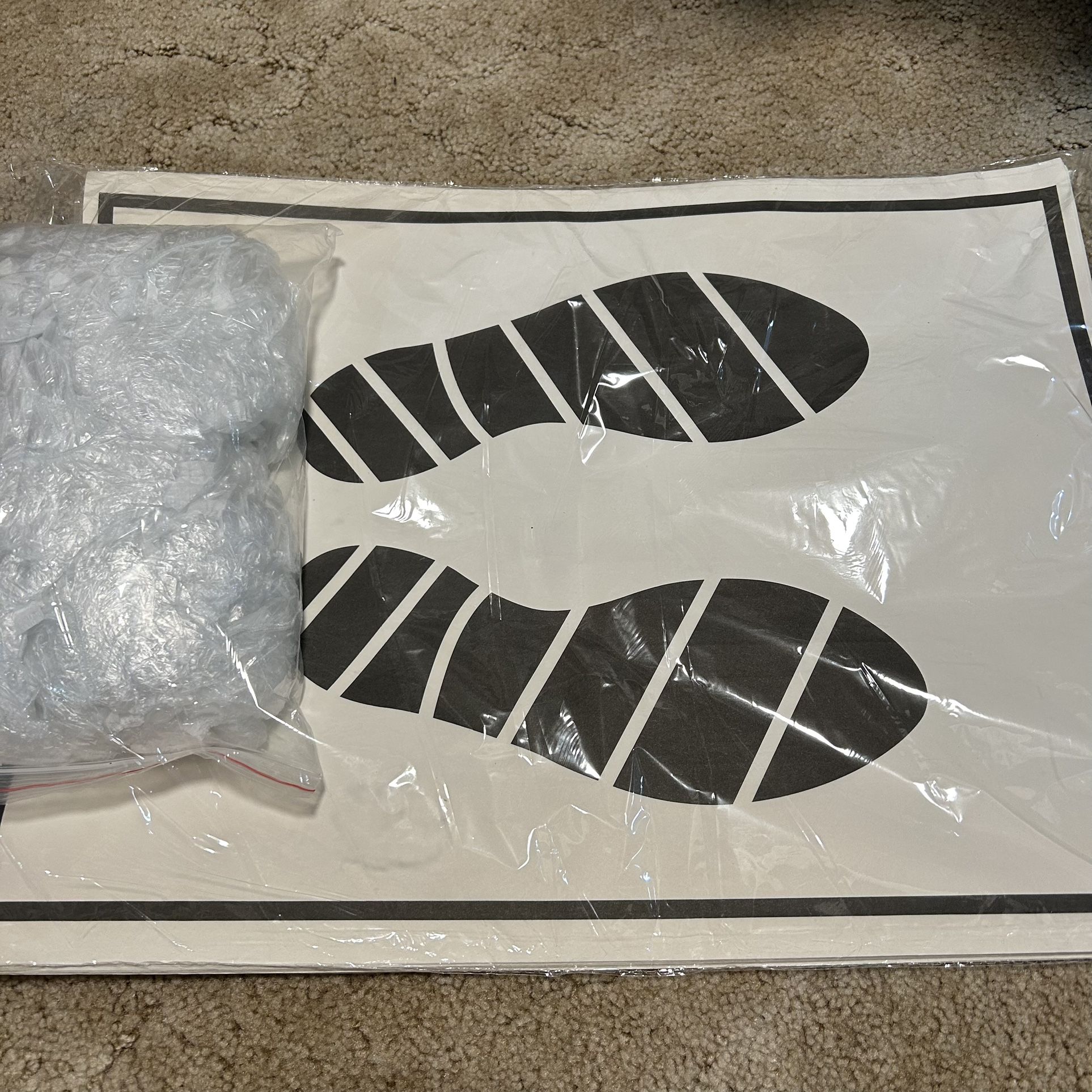 Car detailing paper mats and steering wheel plastic covers