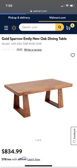 New Oak Hardwood Table $95