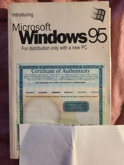 Win 95 Manual With Serial with Cd.