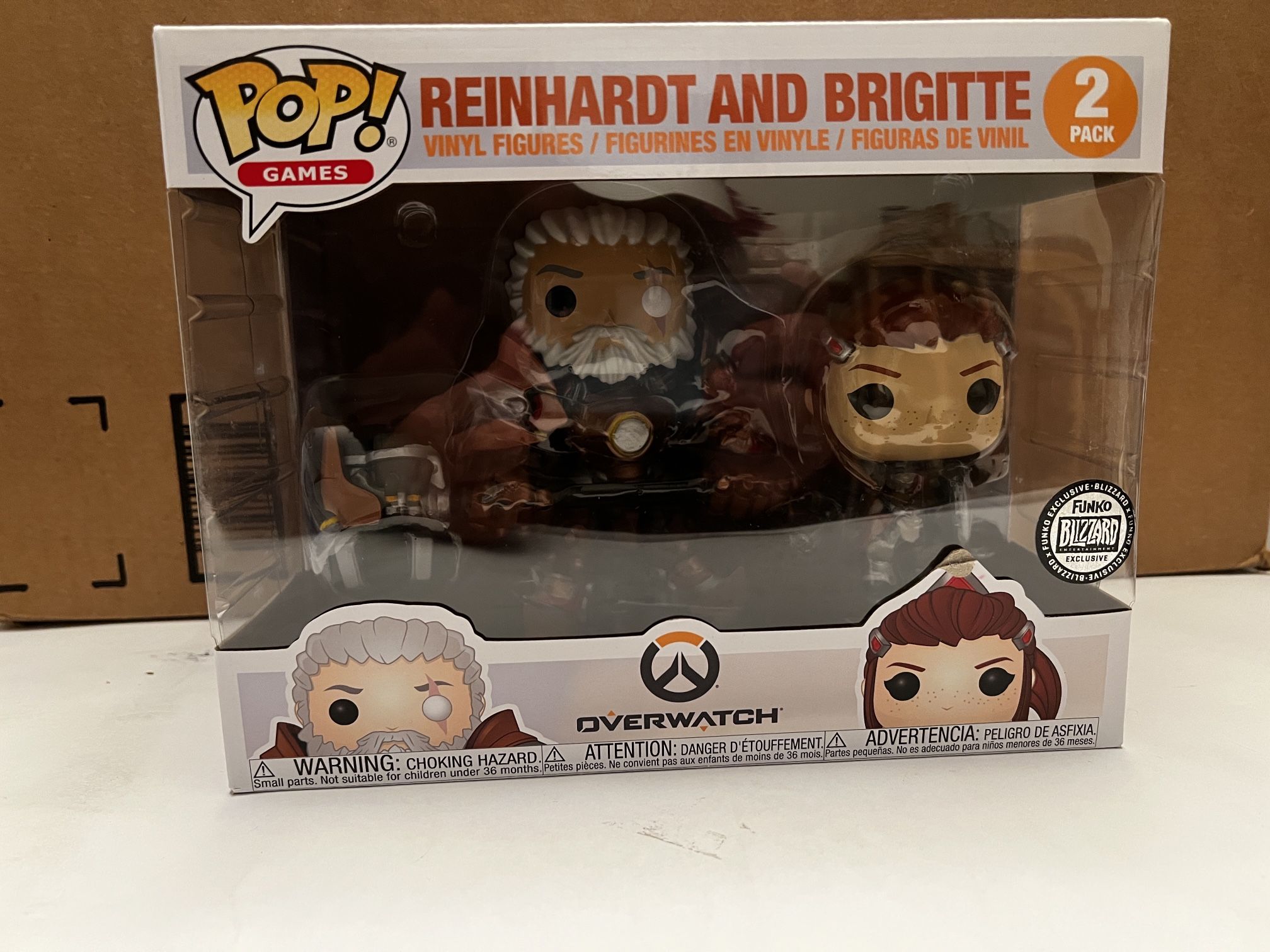 Funko POP! Games Overwatch Reinhardt and Brigitte 2-Pack Exclusive