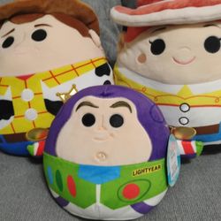 Lot Of 3 Toy Story Squishmallows 