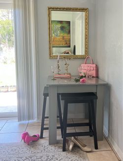 Sleek Stools & Table