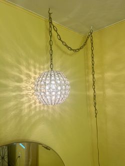 Vintage swag lamp