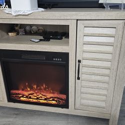 TV Stand With Electric Fireplace 54"